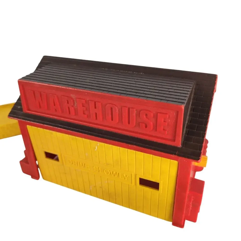 Vintage 1971 Mattel Preschool Motor Putt-Putt Construction Yard Set Trucks Track